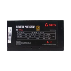 Fuente Teros TE-7175 750w 80 Plus Gold ATX Modular