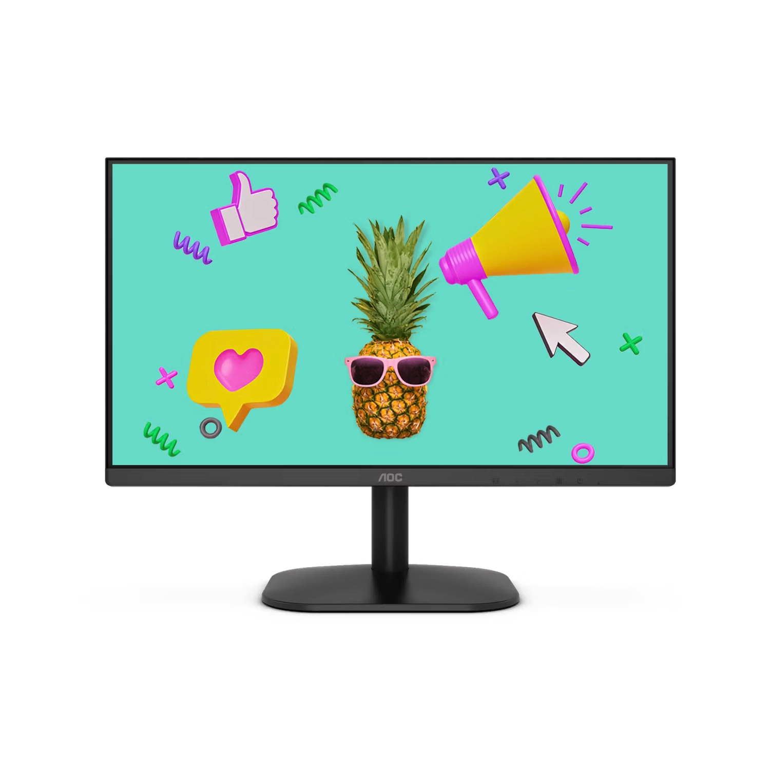 Monitor AOC 22B2HM2 21,5" VA FHD (1920 x 1080) 100Hz 4ms Ficha USA - Imagen 2