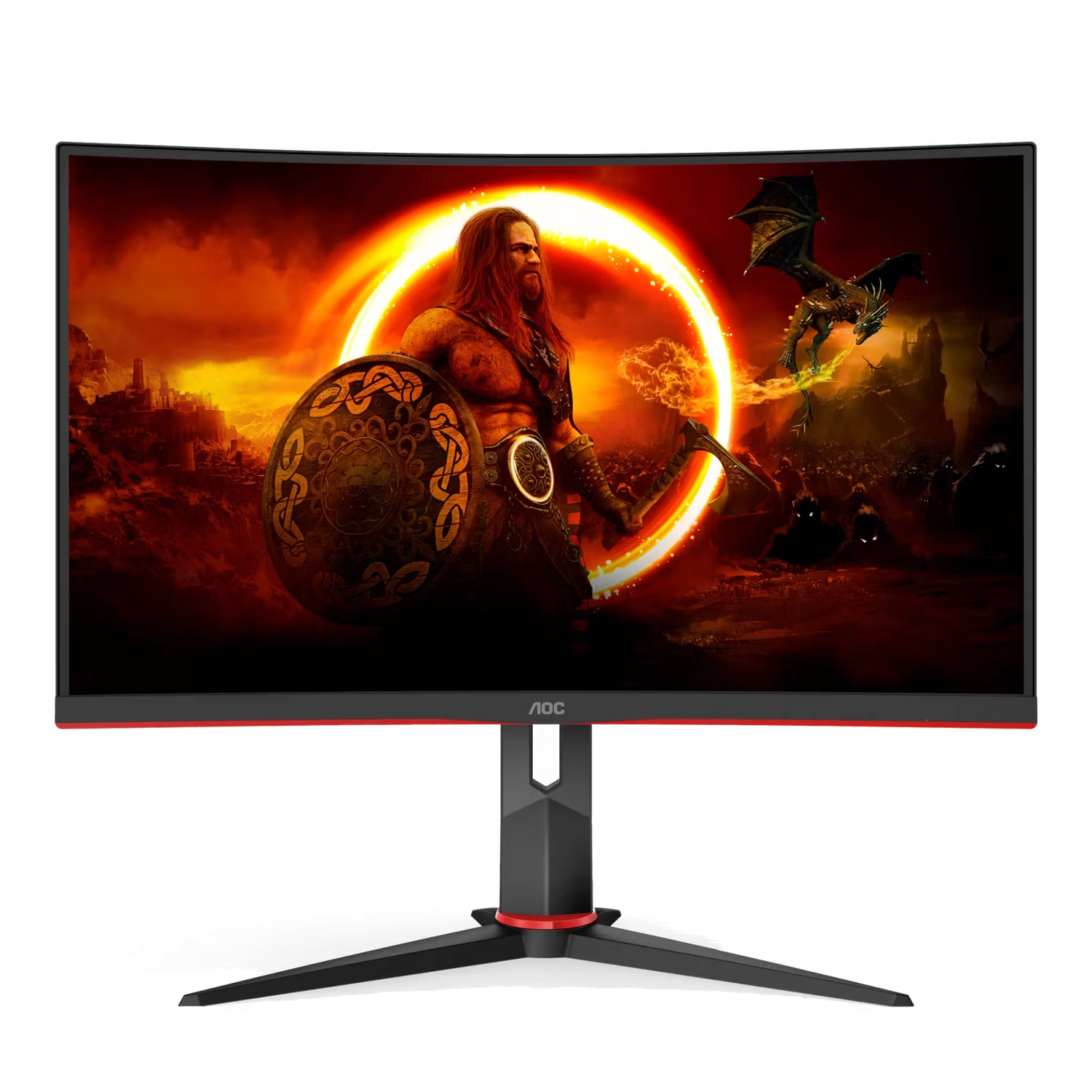 Monitor AOC C24G2 23,6" VA FHD (1920 x 1080) 165Hz 1ms Curved Gaming Ficha USA - Imagen 2