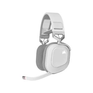 Auriculares gaming CORSAIR HS80 RGB WIRELESS con audio espacial - blanco