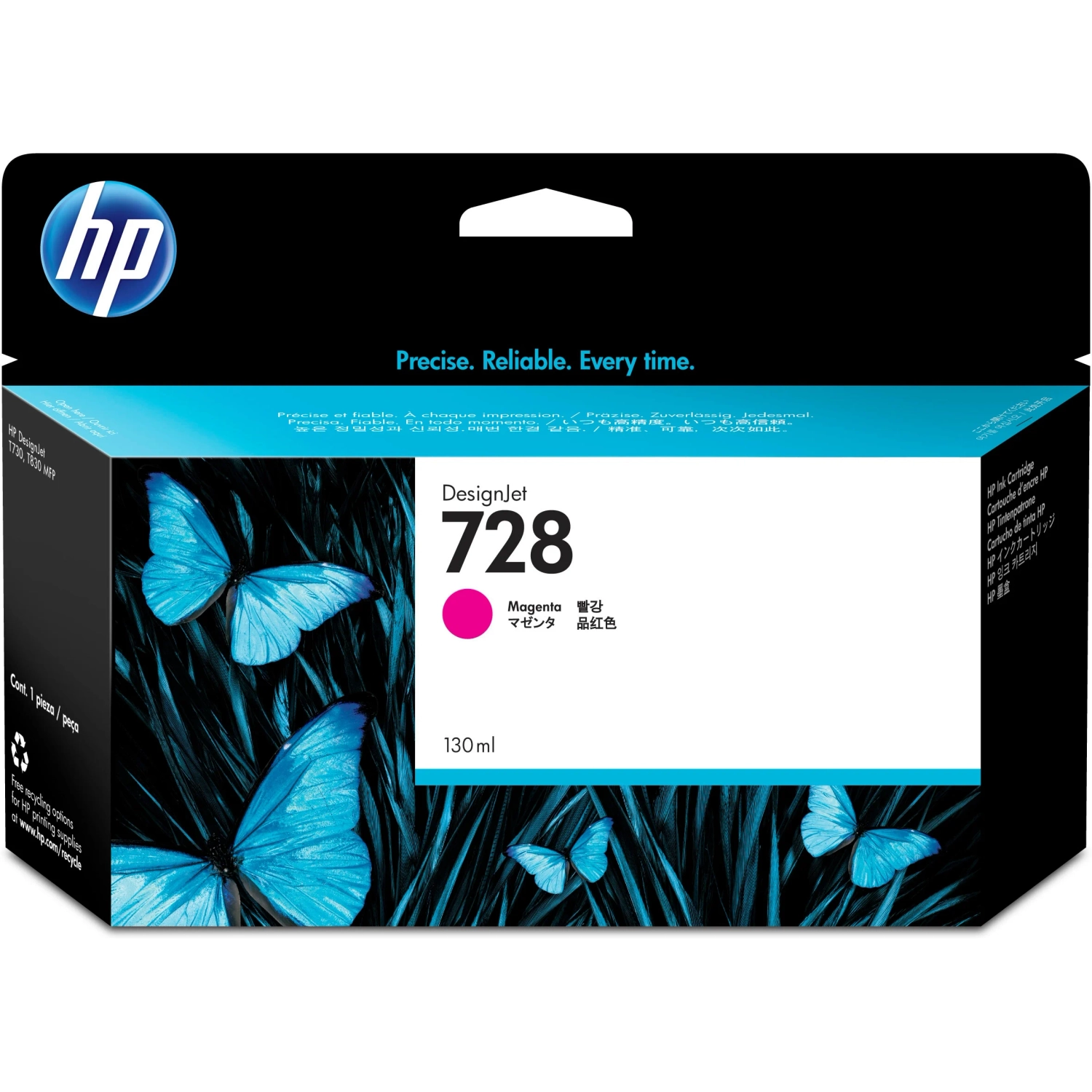 Cartucho de Tinta Plotter HP 728 Magenta