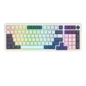 Teclado Redragon Eisa Pro K686 Blanco - Azul