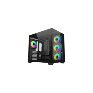 Gabinete Cooler Master Elite 681 Mid Tower 4 Fans ARGB Tempered Glass Black s/Fuente