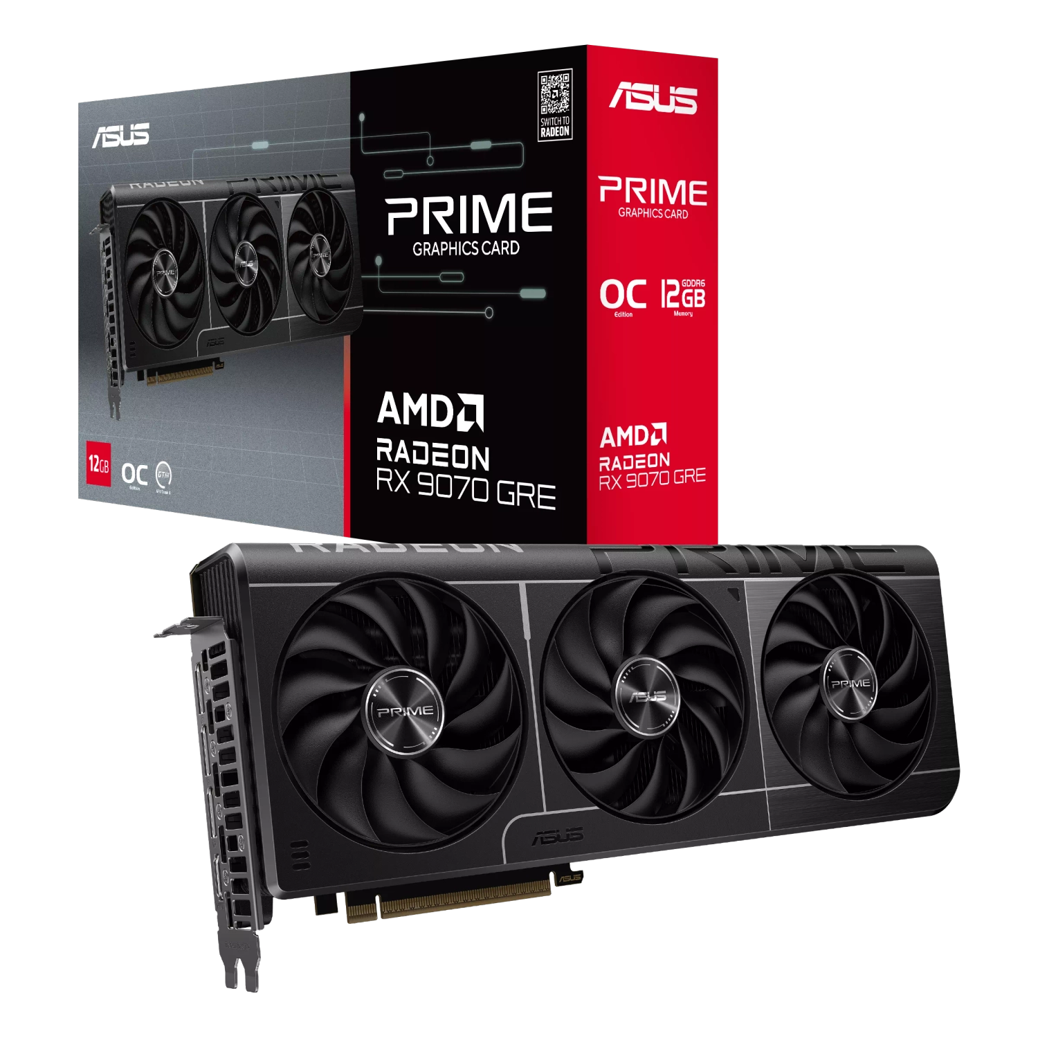 Placa de Video ASUS AMD Radeon PRIME RX9070 O12G - Imagen 2