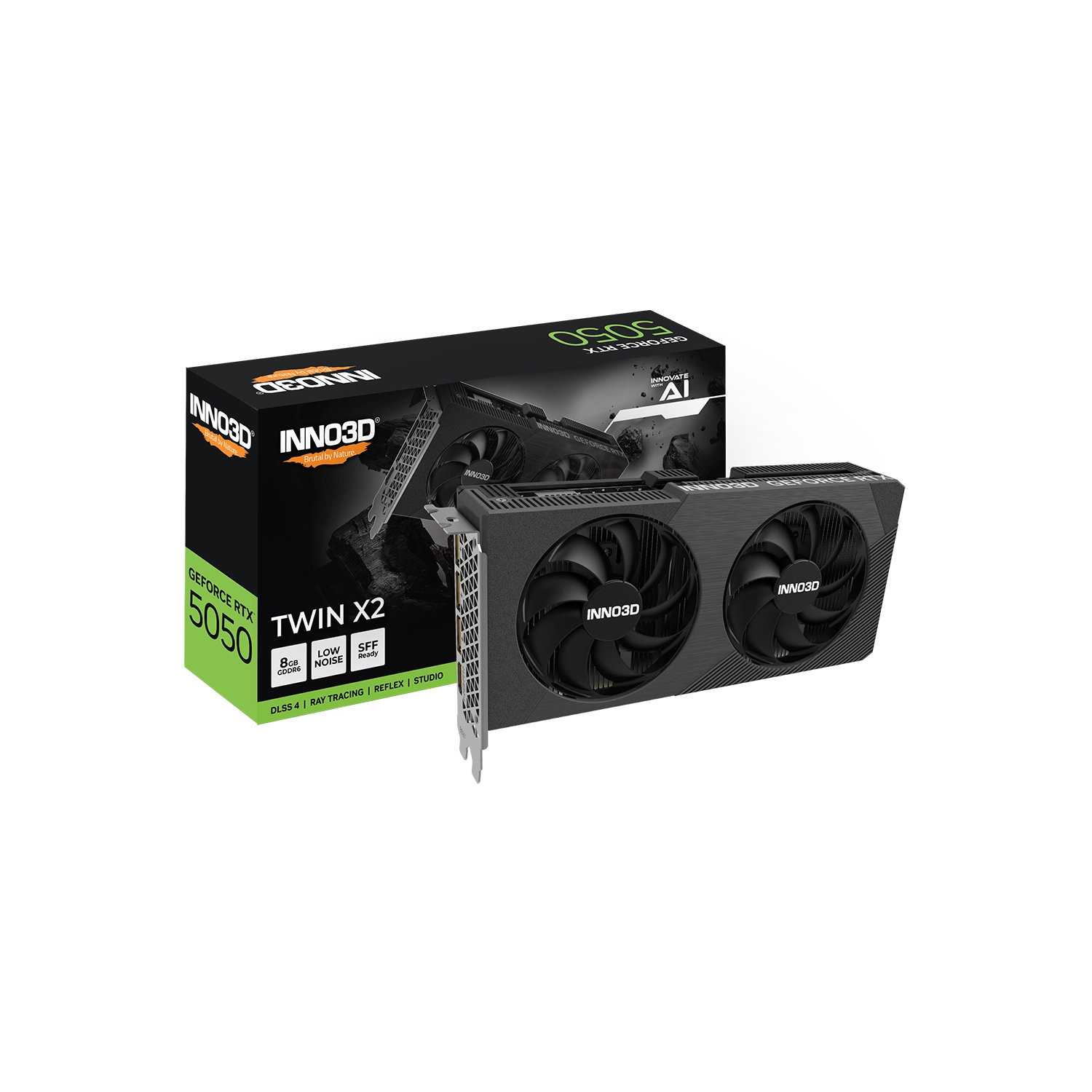 Placa de Video INNO3D NVIDIA Geforce RTX 5050 8GB GDDR6 TWIN X2