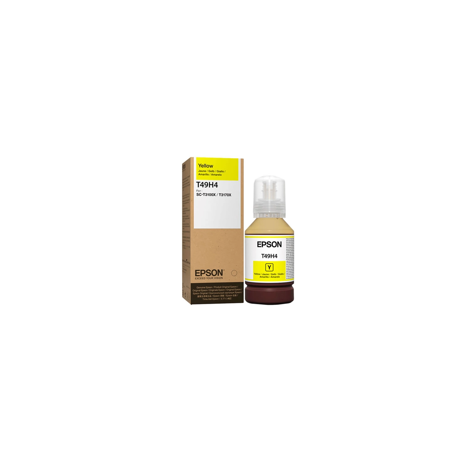 Botella Tinta Epson T49H 140ml Amarilla